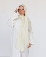 Elegance Modal Hijab -Cream Yellow