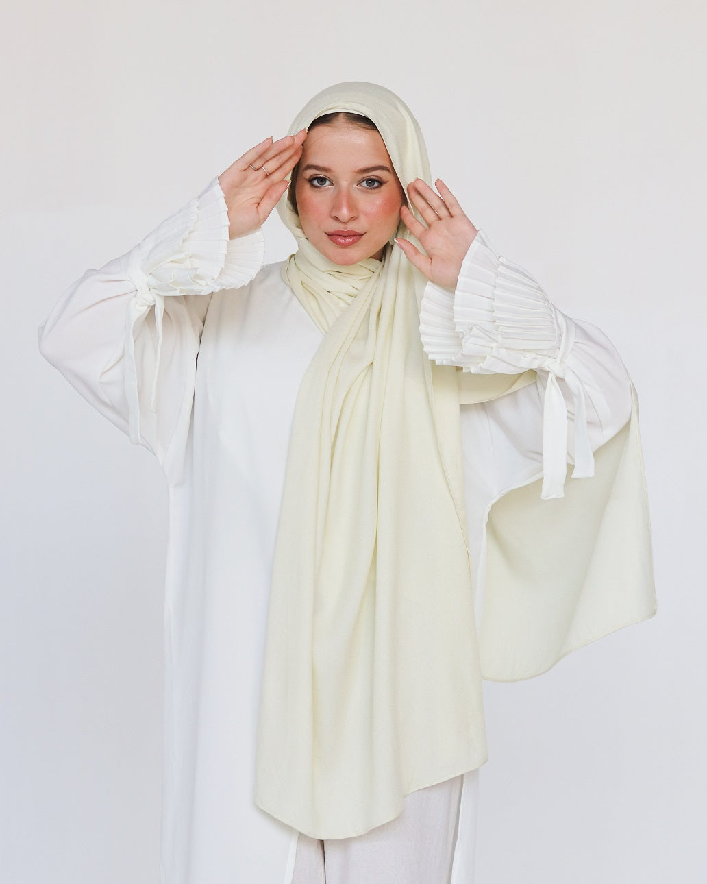 Elegance Modal Hijab -Cream Yellow