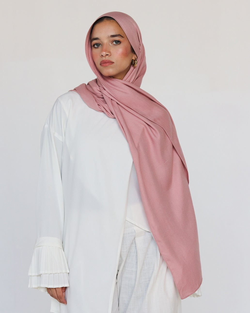 Elegance Modal Hijab -Crepe Pink