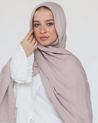 Elegance Modal Hijab -Pinkish Grey