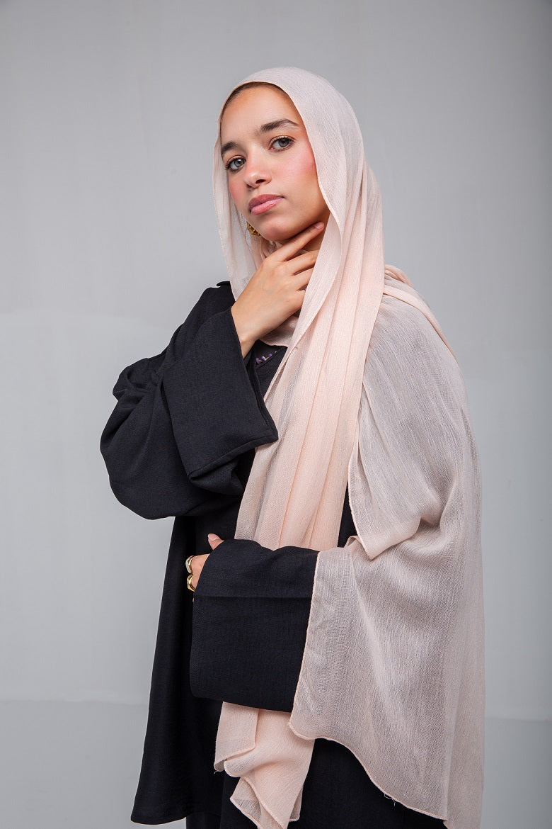 Crinkle Modal Hijab - Light Simon