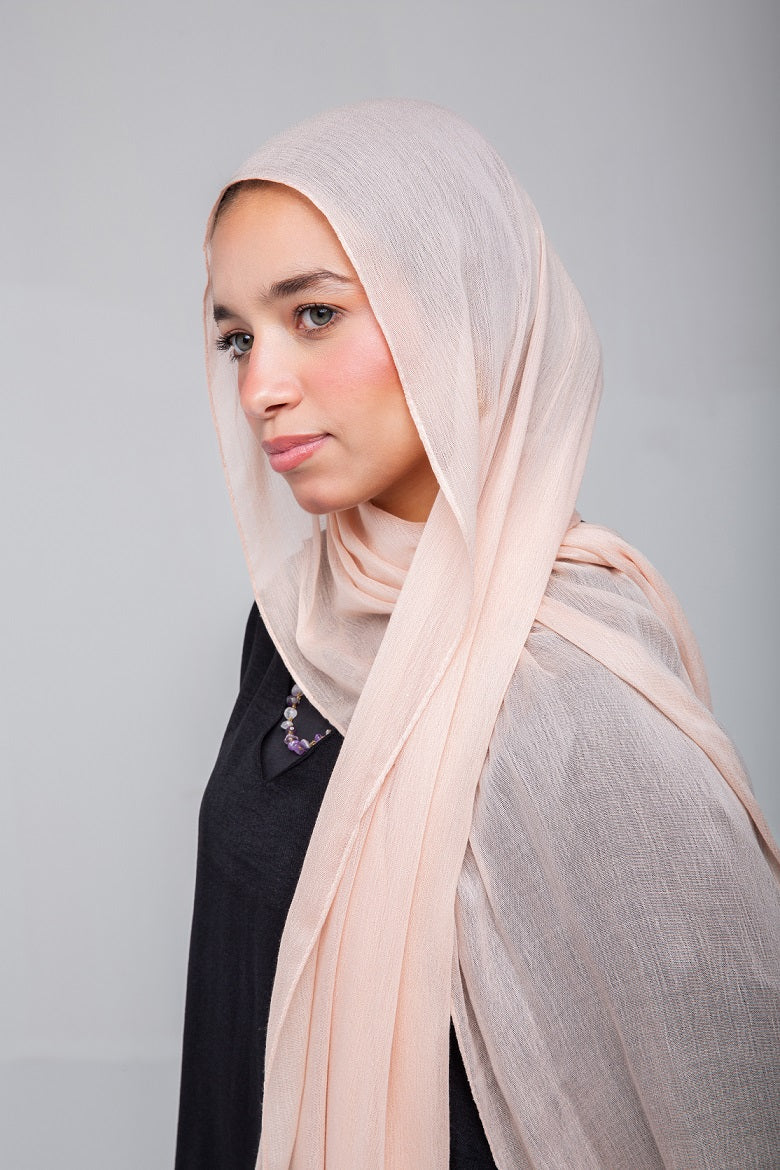 Crinkle Modal Hijab - Light Simon