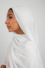 Modal Embroidered - White