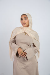 Organza Scarf - Beige