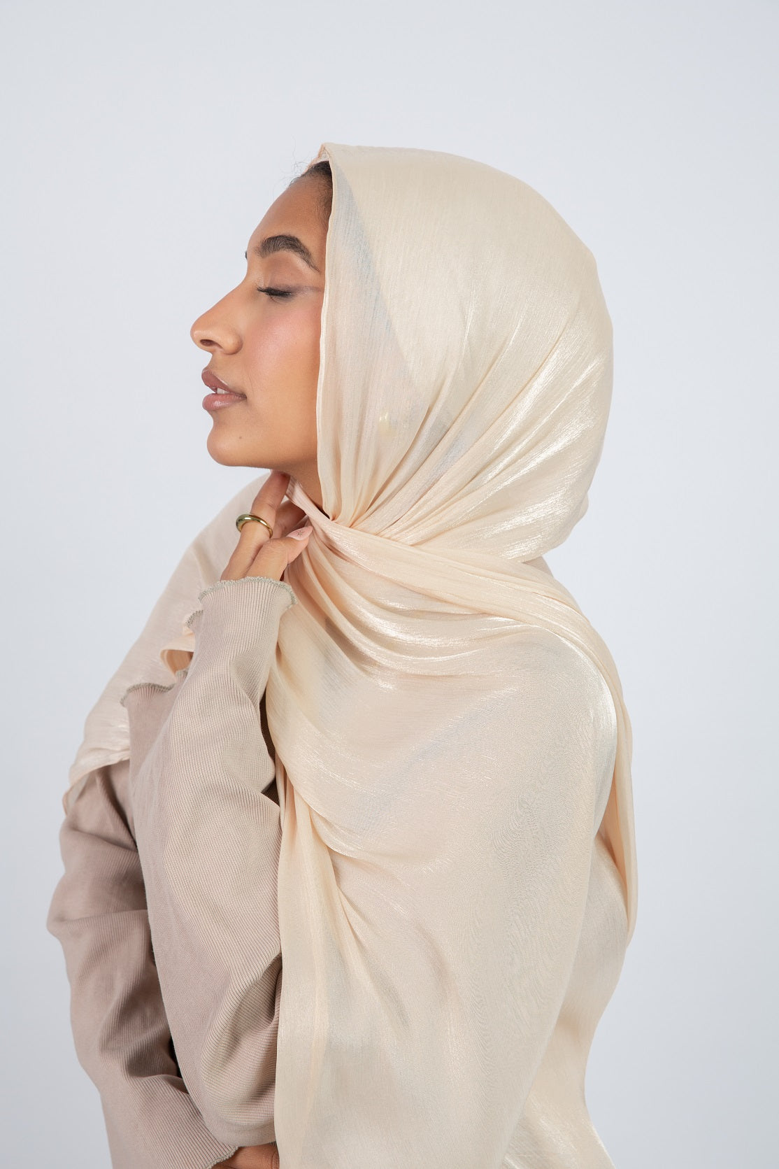 Organza Scarf - Beige