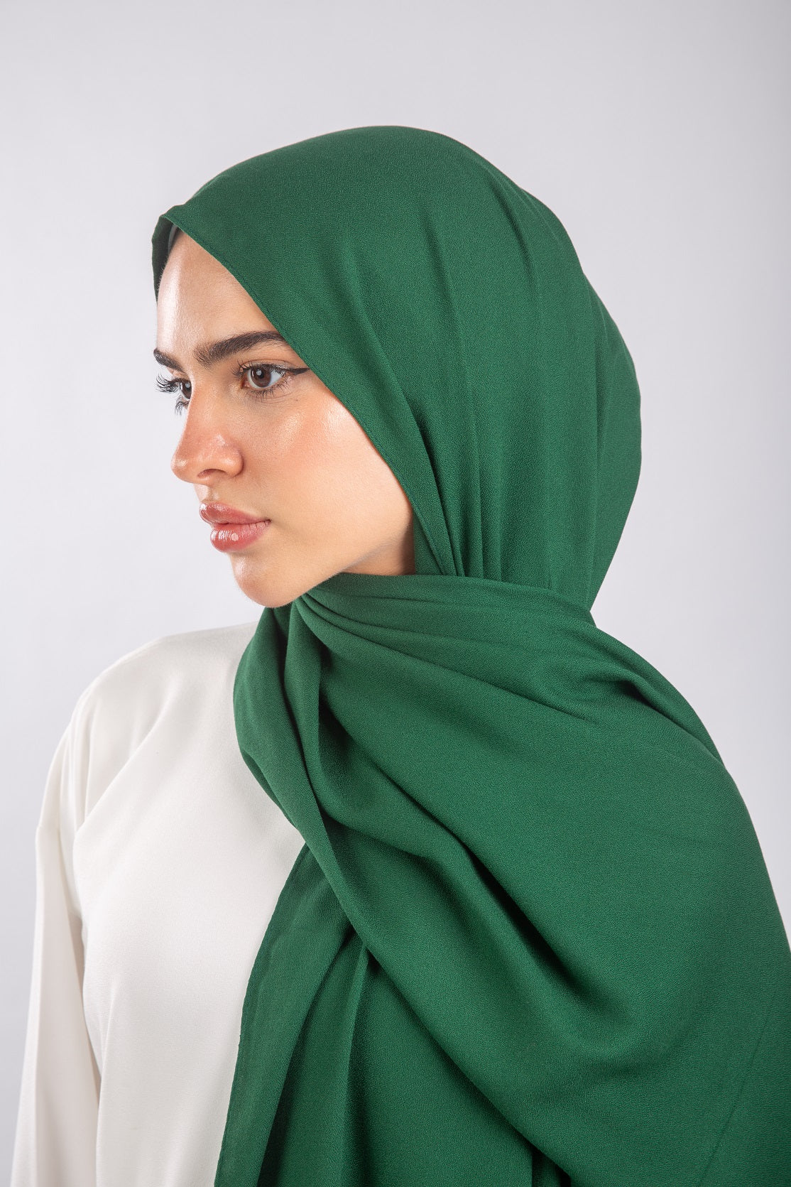 Elegance Modal Hijab -Emerald Green